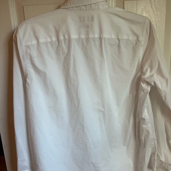 Lauren Ralph Lauren White Collared Button Shirt - Picture 4 of 4